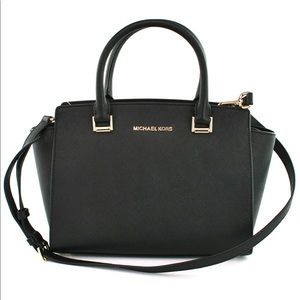 Michael Kors Medium Selma Leather Satchel